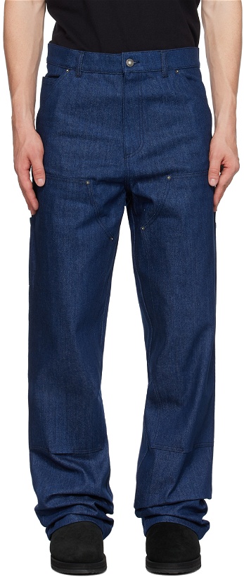 Photo: Sky High Farm Workwear Indigo Double-Knee Work Jeans
