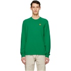 Kenzo Green Oversized Tiger Crest Sweater