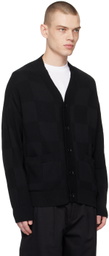 Izzue Black Paneled Cardigan