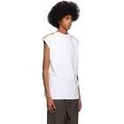 Y/Project White Multi Sleeveless T-Shirt