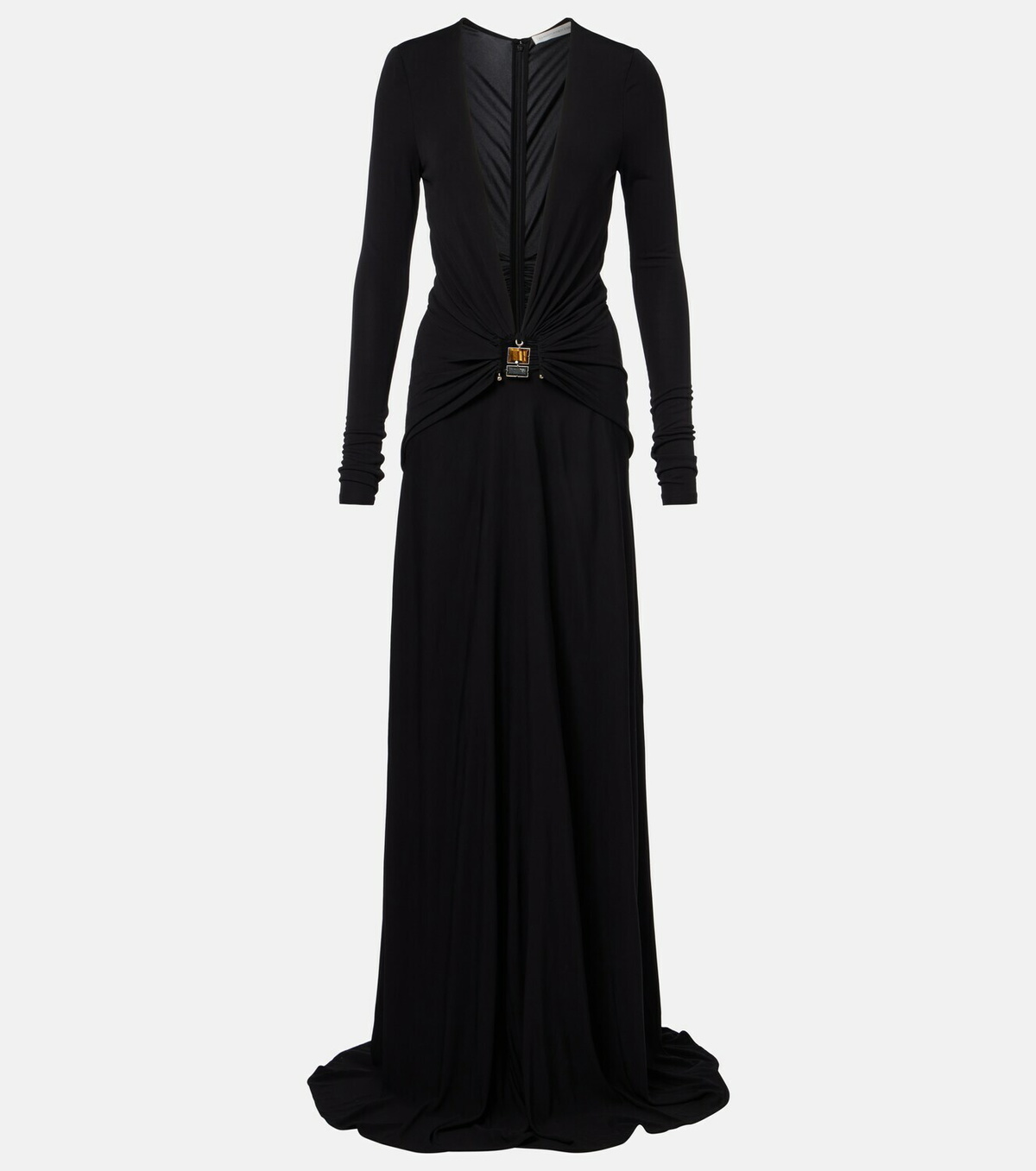 Christopher Esber Bezel Quartz embellished maxi dress
