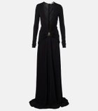 Christopher Esber Bezel Quartz embellished maxi dress
