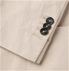 SALLE PRIVÉE - Sand Ross Slim-Fit Unstructured Cotton and Linen-Blend Twill Blazer - Neutrals