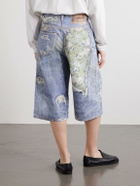 Acne Studios - Judda Rose Printed Cotton Shorts - Blue