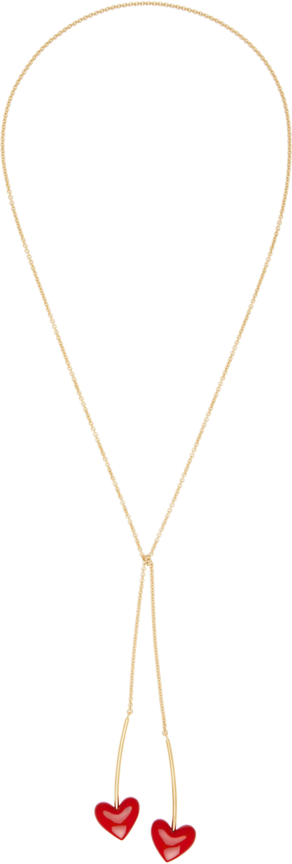 A.P.C. Gold & Red Cerise Necklace