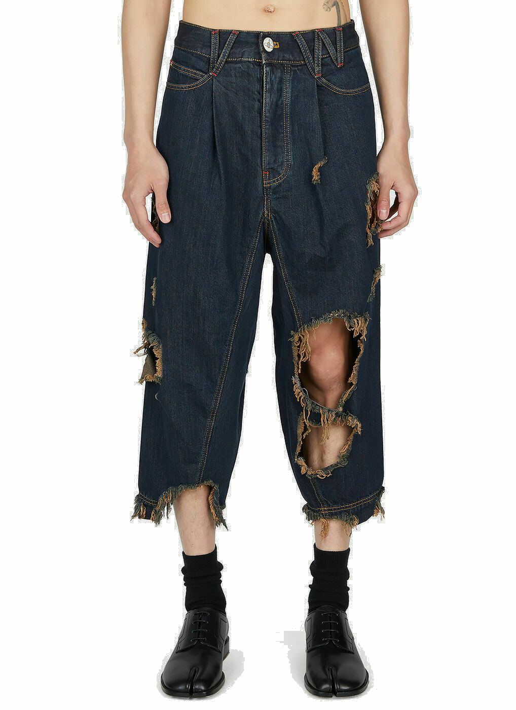 Vivienne Westwood Distressed Macca Jeans unisex Blue