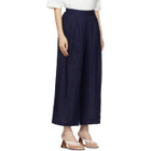 Blue Blue Japan Indigo Linen One-Tuck Trousers