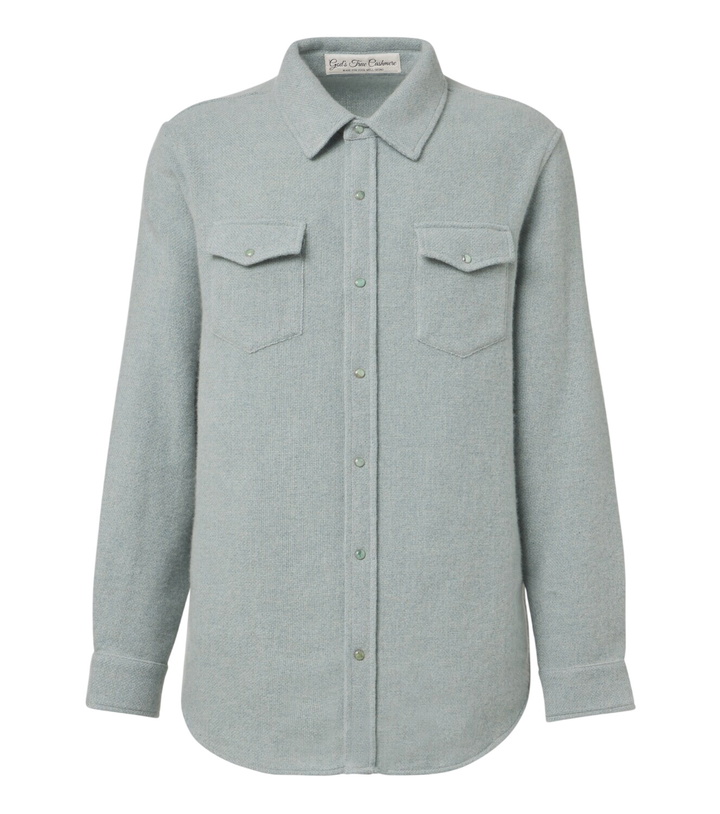 Photo: God's True Cashmere Cashmere shirt with emeralds