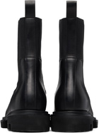 Rick Owens Black Temple Beatle Gabe Chelsea Boots