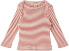 Caramel Baby Red & White Kishon Long Sleeve T-Shirt