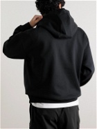 Nike - ACG Tuff Logo-Embroidered Cotton-Blend Jersey Hoodie - Black