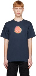 Noah Navy 'Rose Is A Rose' T-Shirt