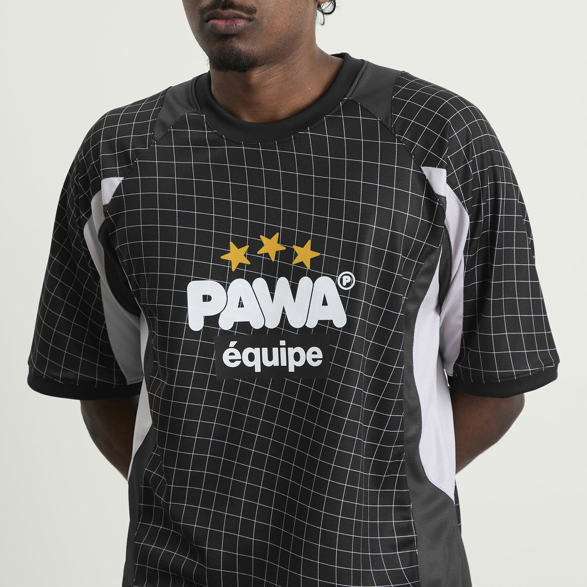 Pawa Speed Sports Men's Equipe Football Shirt in Black