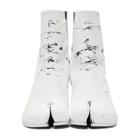 Maison Margiela SSENSE Exclusive Black White-Out Tabi Boots