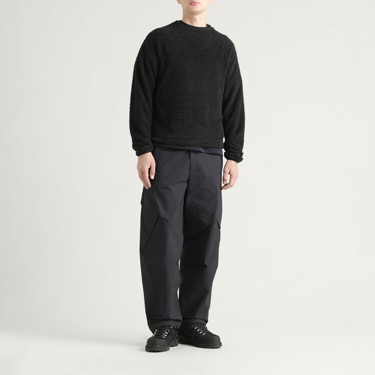 Goldwin Men's Pocket Double Weave Pants in Deep Charcoal