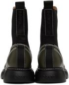 GANNI Green Everyday Mid Chelsea Boots