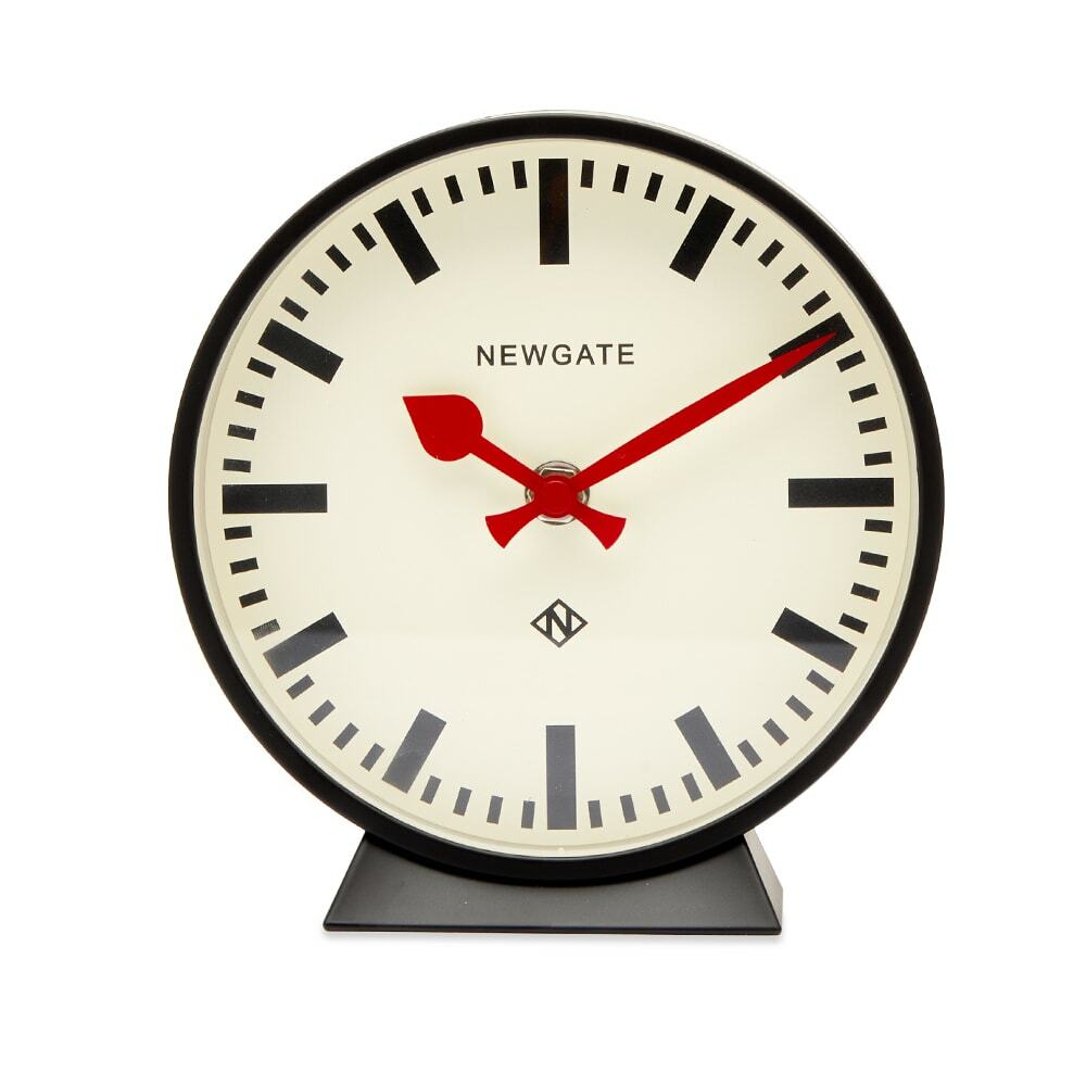 Newgate Clocks M Mantel Railway Clock in Black Newgate Clocks