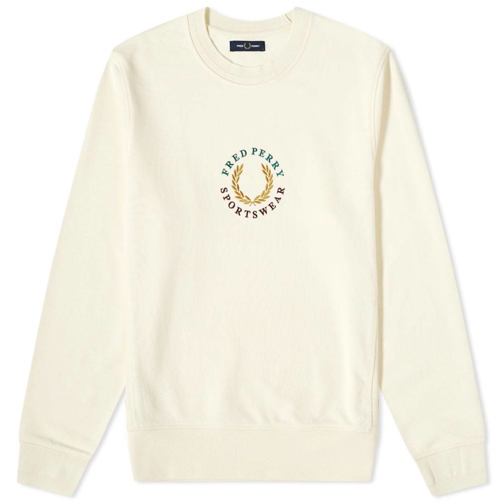 Photo: Fred Perry Authentic Embroidered Laurel Logo Crew Sweat