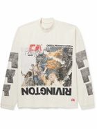 RRR123 - Critical Proximity Logo-Print Cotton-Jersey T-Shirt - White
