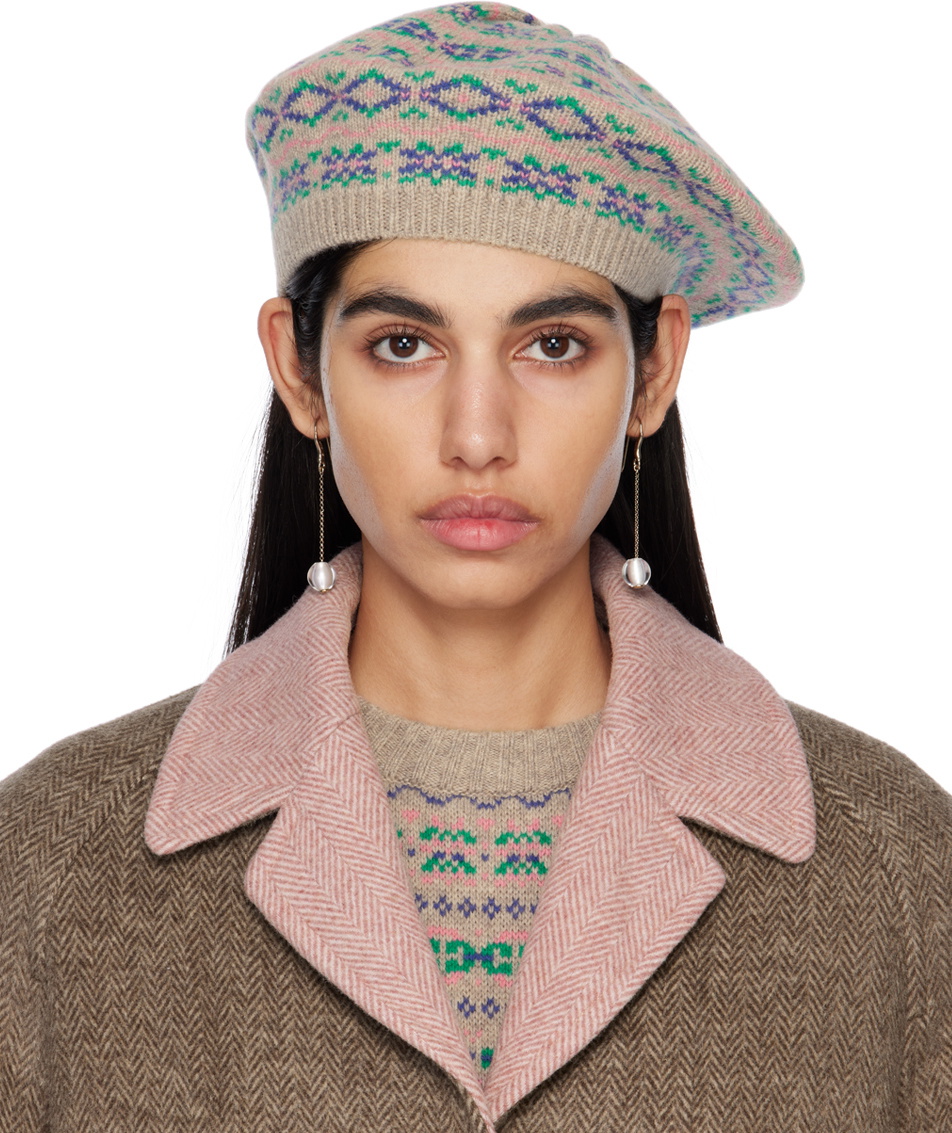 Caro Editions Beige Darcie Beret