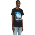 Balmain Black Northern Lights Logo T-shirt