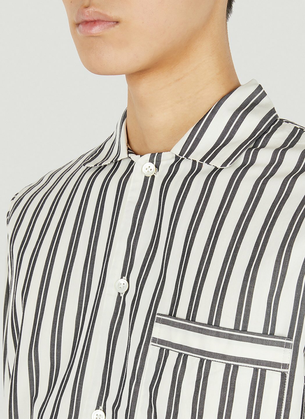 Tekla Striped Classic Pyjama Shirt