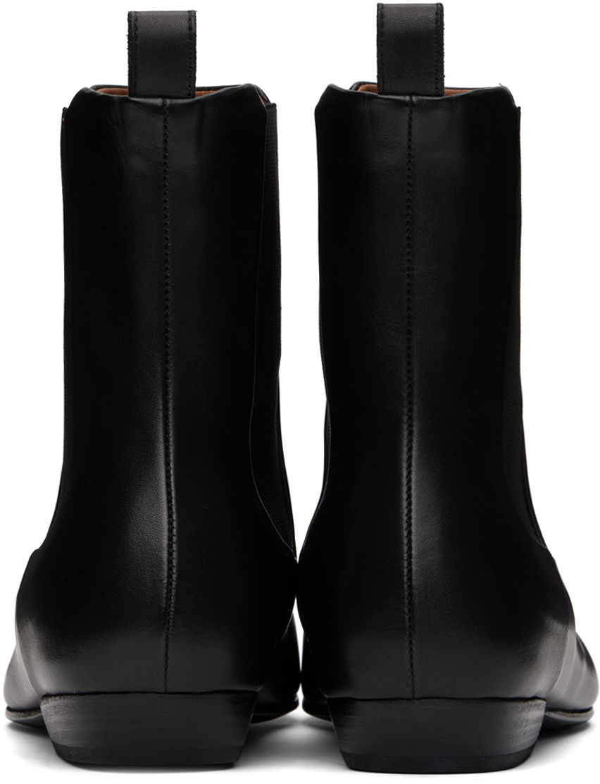 Marsèll Black Miniblocco Beatle Chelsea Boots