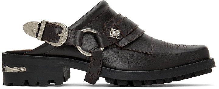 Photo: Toga Virilis Brown Leather Slip-On Loafers