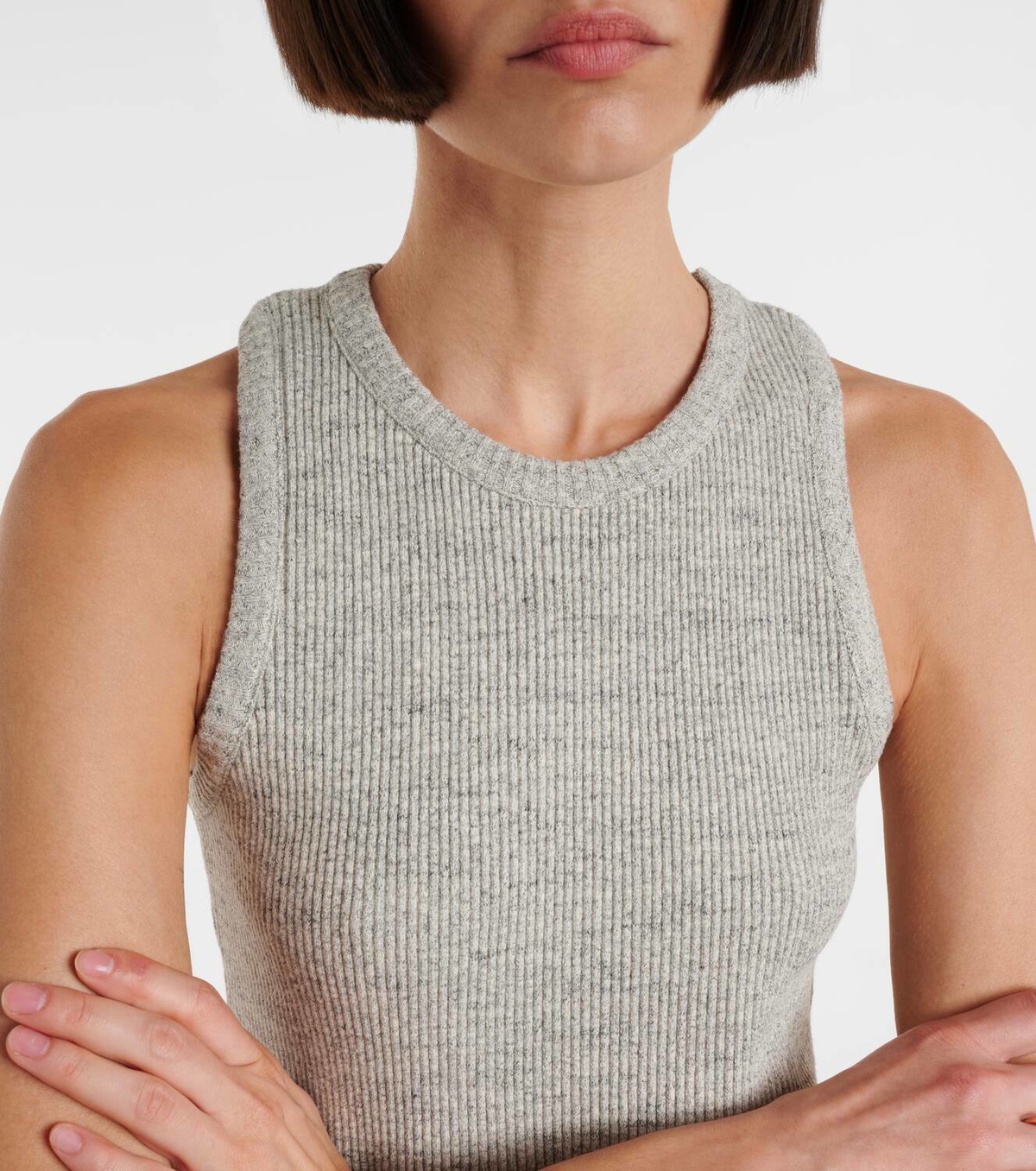 Bottega Veneta Ribbed-knit cotton tank top
