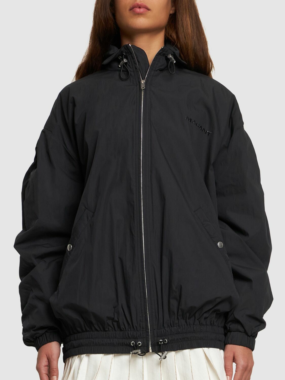 MARANT ETOILE Buster Zip-up Jacket with Drawstring Isabel