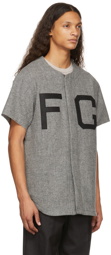 Fear of God Grey Baseball Short Sleeve Shirt