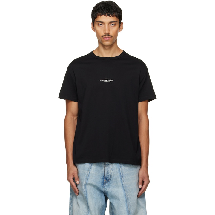 Photo: Maison Margiela Black Logo Cotton T-shirt