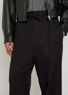 Lemaire Barrel-leg Cotton Trousers Black