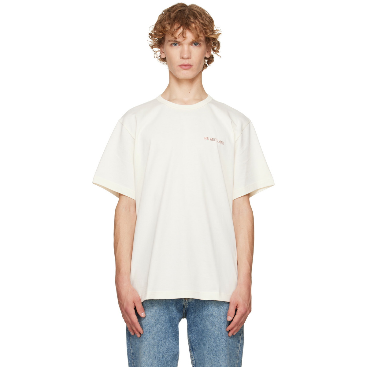 Helmut Lang Off-White Logo T-shirt