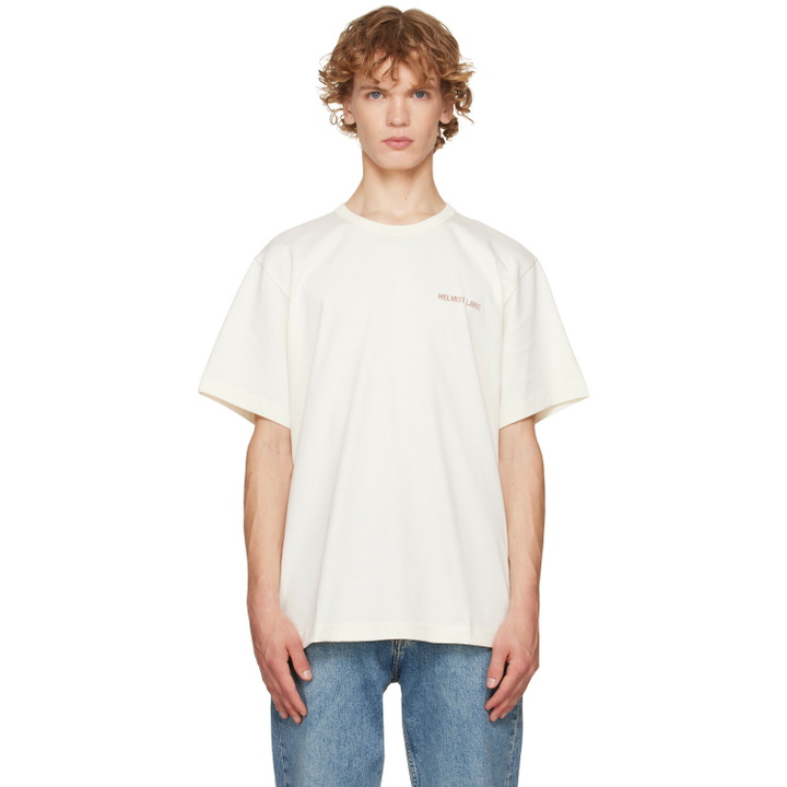 Photo: Helmut Lang Off-White Logo T-shirt
