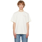 Helmut Lang Off-White Logo T-shirt