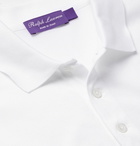 Ralph Lauren Purple Label - Cotton-Piqué Polo Shirt - White