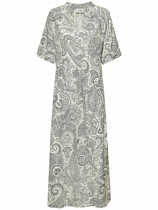 Photo: ETRO - Paisley Print Jersey Midi Dress