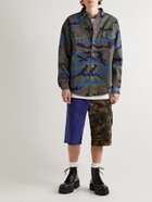 VETEMENTS - Camouflage-Print Denim Shirt - Blue