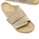 Birkenstock Kyoto in Taupe Suede/Nubuck