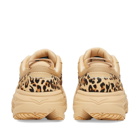 Hoka One One x Engineered Garments Bondi Sneakers in Sand Leopard Print