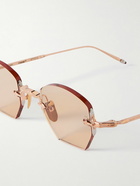 Jacques Marie Mage - Oatman Limited-Edition Rimless Rose Gold-Tone Sunglasses