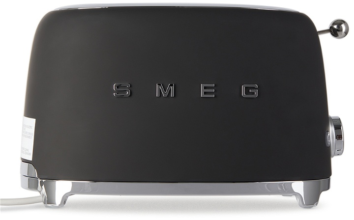 Photo: SMEG Black Matte Retro-Style 2 Slice Toaster