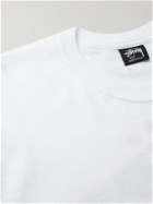 STÜSSY - Logo-Print Cotton-Jersey T-Shirt - White - XS
