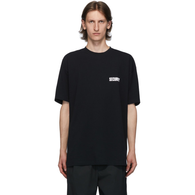 Photo: VETEMENTS Black Security T-Shirt