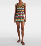 Bananhot Lindsay striped crochet minidress