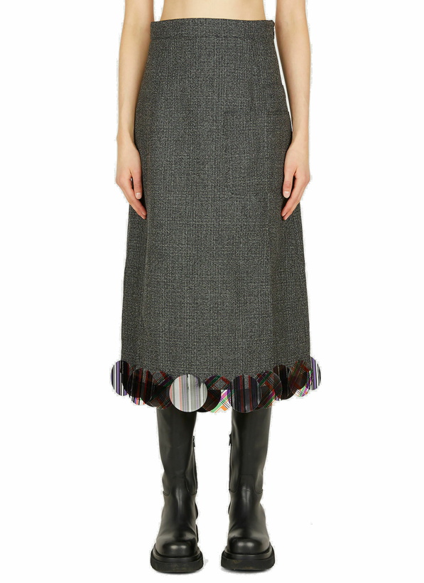 Photo: Prince of Wales Midi Skirt in Grey