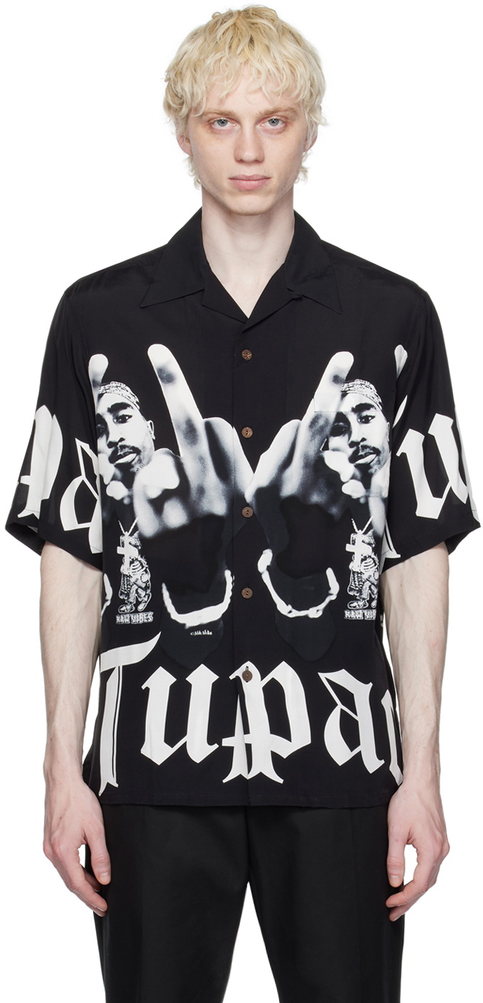 WACKO MARIA Black Graphic Shirt Wacko Maria