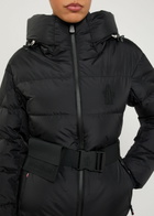 Moncler Bouquetin Belted Padded Shell Jacket Black