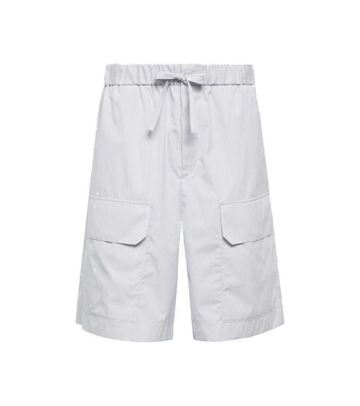 Photo: Jil Sander Striped cotton Bermuda shorts